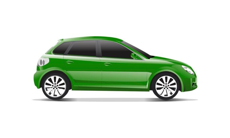 three-dimensional-image-green-car-isolated-white-background_53876-40876